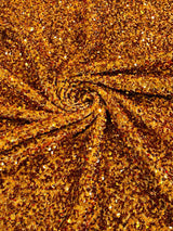 All-Over 5Mm Shiny Sequins Stretch Velvet Fabric - Sequins On Velvet, 54" Width (1 Yard)