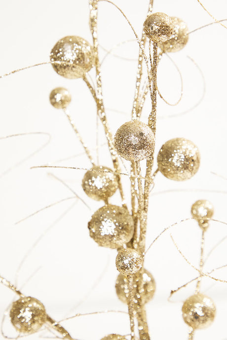 34" Glitter/Sequins Wispy Ball Spray