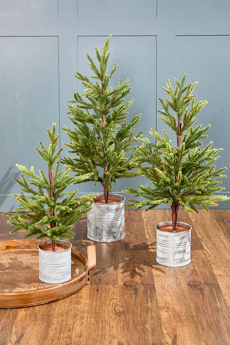 19"-29" Christmas Pine Tree - Set of 3