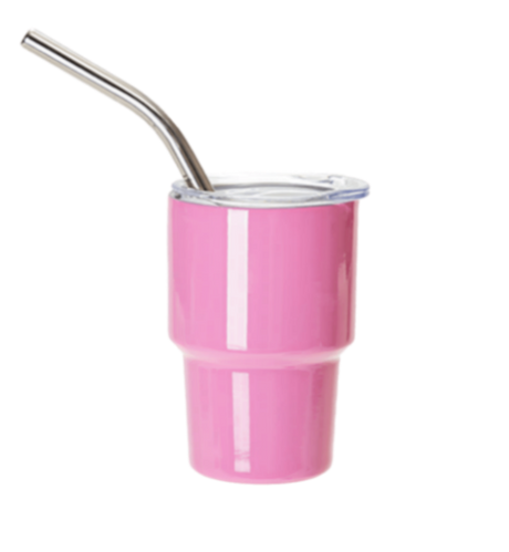 2 Oz Shot Glasses - Light Pink, Stainless Steel Tumbler Fabric (1 Unit)