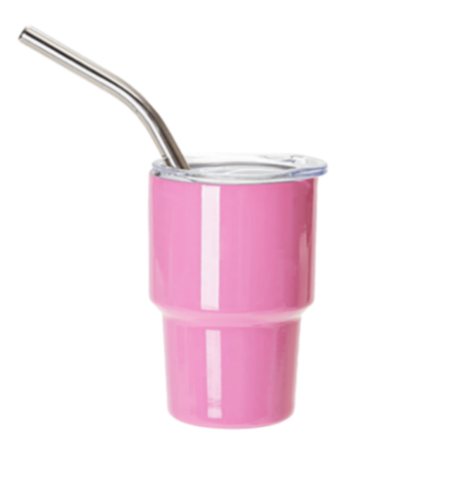 2 Oz Shot Glasses - Light Pink, Stainless Steel Tumbler Fabric (1 Unit)