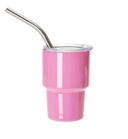 Thermal Sublimation Tumblers Stainless Steel Fabric - Light Pink, 2 Oz Shot Glass Cup (1 Piece)