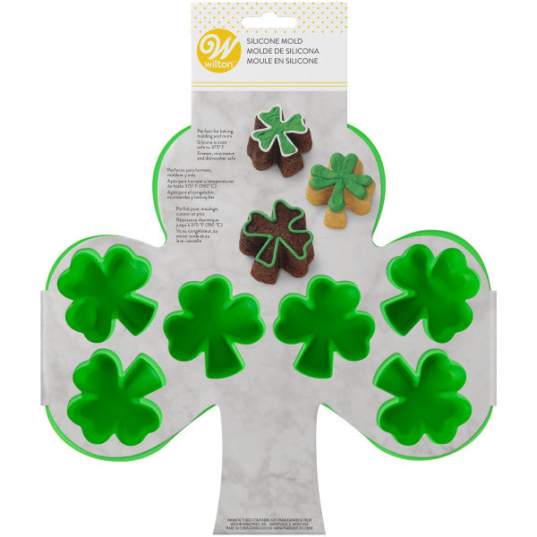 Wilton Mini Shamrock Silicone Mold, 8-Cavity