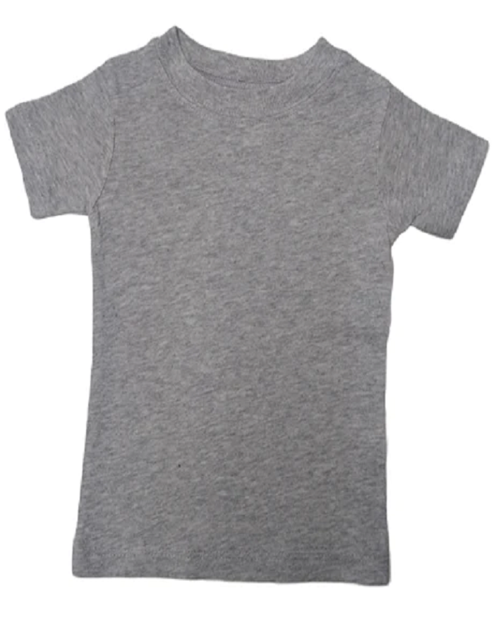 Lucky Friends 801 Toddler Cotton Fabric - Charcoal Grey, Toddler T-Shirt (6 Months-5T)