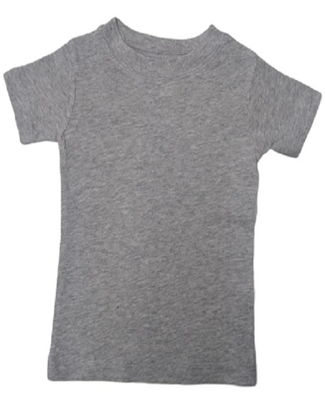 Lucky Friends 801 Toddler Cotton Fabric - Charcoal Grey, Toddler T-Shirt (6 Months-5T)