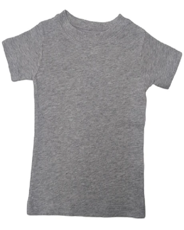 Lucky Friends 801 Toddler Cotton Fabric - Charcoal Grey, Toddler T-Shirt (6 Months-5T)