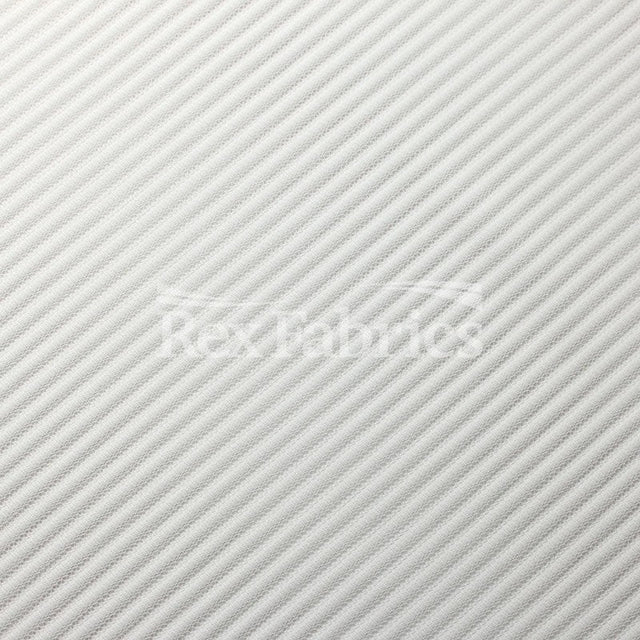 Shadow Stripe Mesh Nylon Spandex Fabric - White Shadow Stripe, 4-Way Stretch, 66-68" Width (1 Yard)