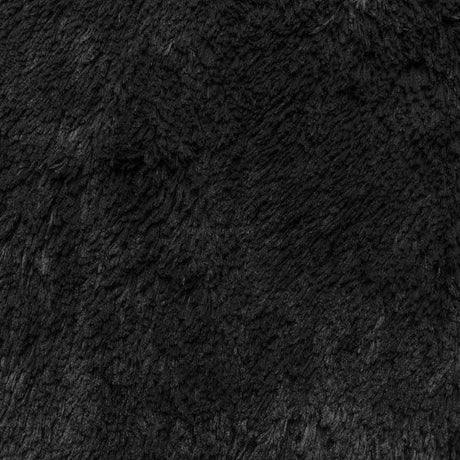 Cuddle Fabric Luxe Shaggy Black 58/60"