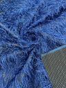 Shaggy Jacquard Faux Ostrich Eye Lash Faux Fur Fabric - 54" Wide, Multi Color (1 Yard)