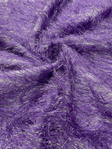 Shaggy Jacquard Faux Ostrich Eye Lash Faux Fur Fabric - 54" Wide, Multi Color (1 Yard)