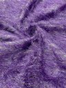 Shaggy Jacquard Faux Ostrich Eye Lash Faux Fur Fabric - 54" Wide, Multi Color (1 Yard)