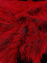 Shaggy Jacquard Faux Ostrich Eye Lash Faux Fur Fabric - 54" Wide, Multi Color (1 Yard)