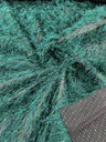 Shaggy Jacquard Faux Ostrich Eye Lash Faux Fur Fabric - 54" Wide, Multi Color (1 Yard)