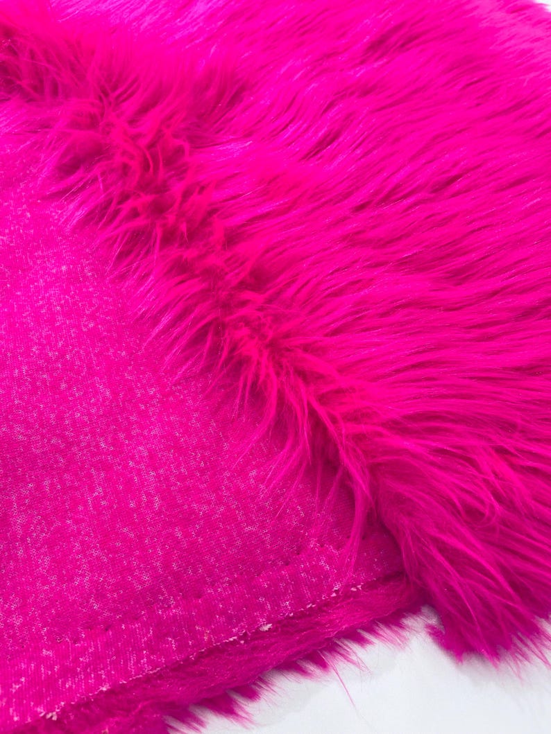 Shaggy Vegan Faux Fur Faux Fur Fabric - 58" Width, Color Options (1 Yard)
