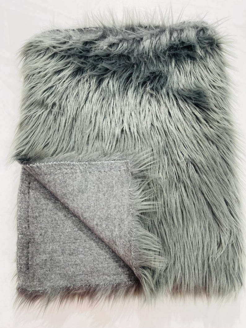 Shaggy Vegan Faux Fur Faux Fur Fabric - 58" Width, Color Options (1 Yard)