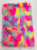 Shaggy Vegan Faux Fur Faux Fur Fabric - 58" Width, Color Options (1 Yard)