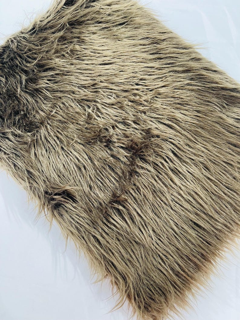 Shaggy Vegan Faux Fur Faux Fur Fabric - 58" Width, Color Options (1 Yard)