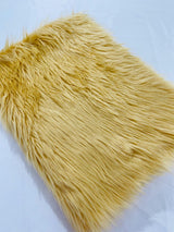 Shaggy Vegan Faux Fur Faux Fur Fabric - 58" Width, Color Options (1 Yard)