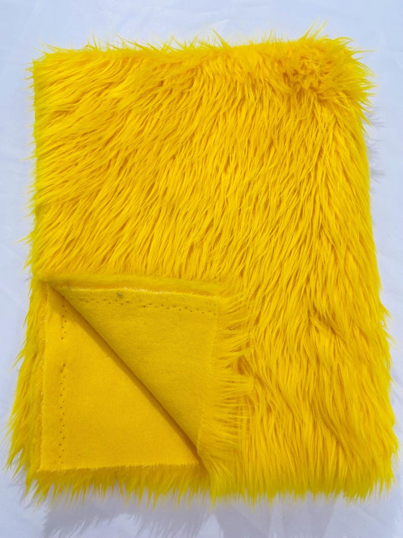 Shaggy Vegan Faux Fur Faux Fur Fabric - 58" Width, Color Options (1 Yard)