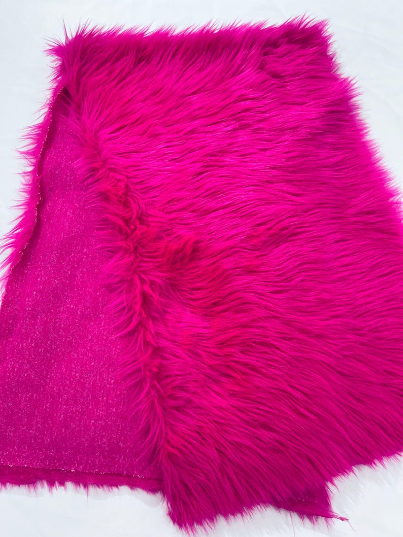 Shaggy Vegan Faux Fur Faux Fur Fabric - 58" Width, Color Options (1 Yard)