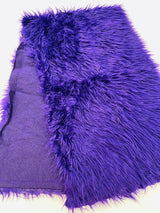 Shaggy Vegan Faux Fur Faux Fur Fabric - 58" Width, Color Options (1 Yard)