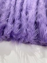 Shaggy Vegan Faux Fur Faux Fur Fabric - 58" Width, Color Options (1 Yard)