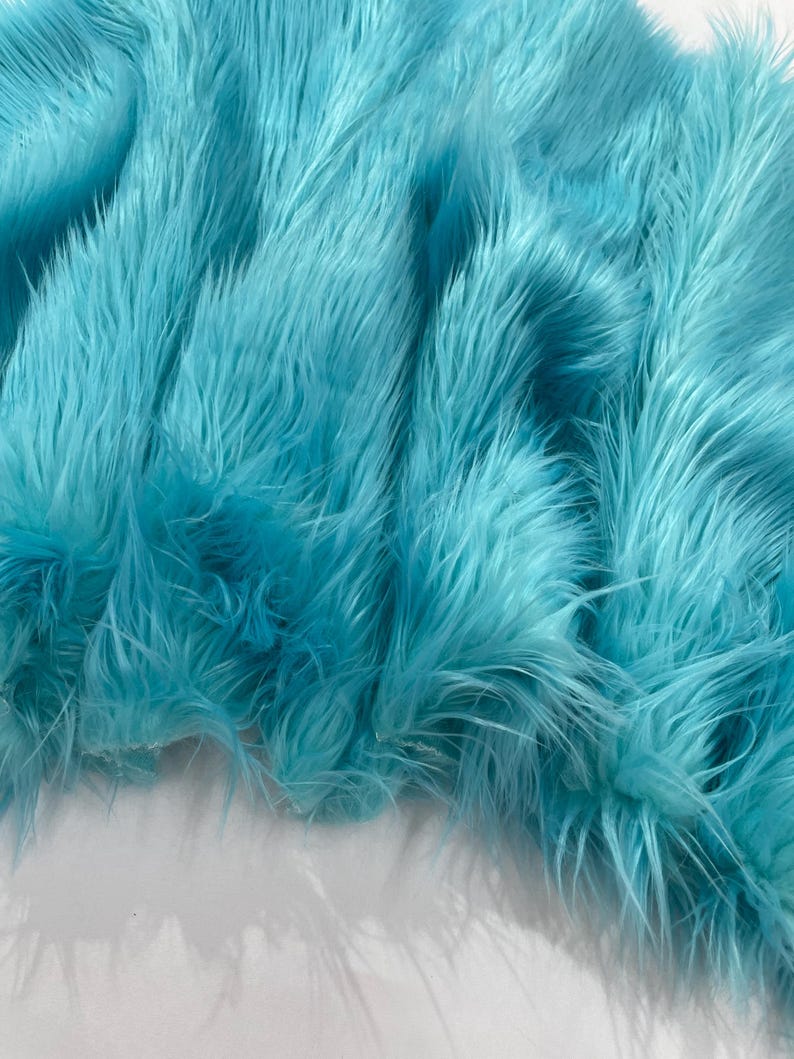 Shaggy Vegan Faux Fur Faux Fur Fabric - 58" Width, Color Options (1 Yard)
