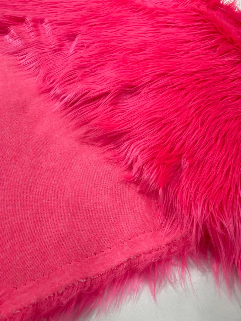 Shaggy Vegan Faux Fur Faux Fur Fabric - 58" Width, Color Options (1 Yard)