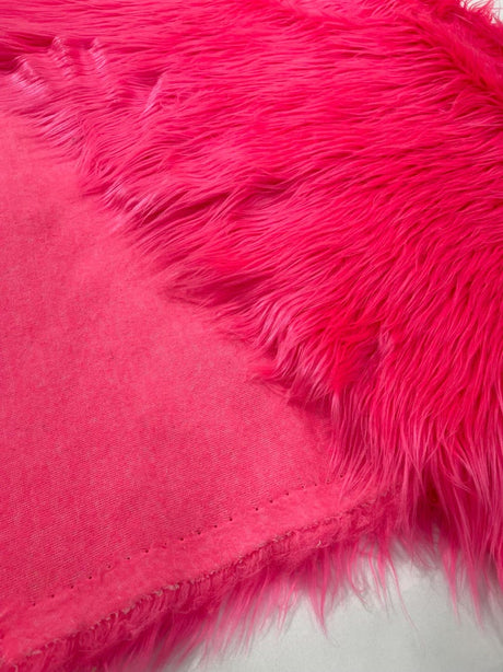 Shaggy Vegan Faux Fur Faux Fur Fabric - 58" Width, Color Options (1 Yard)