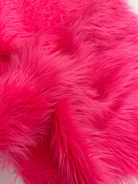 Shaggy Vegan Faux Fur Faux Fur Fabric - 58" Width, Color Options (1 Yard)