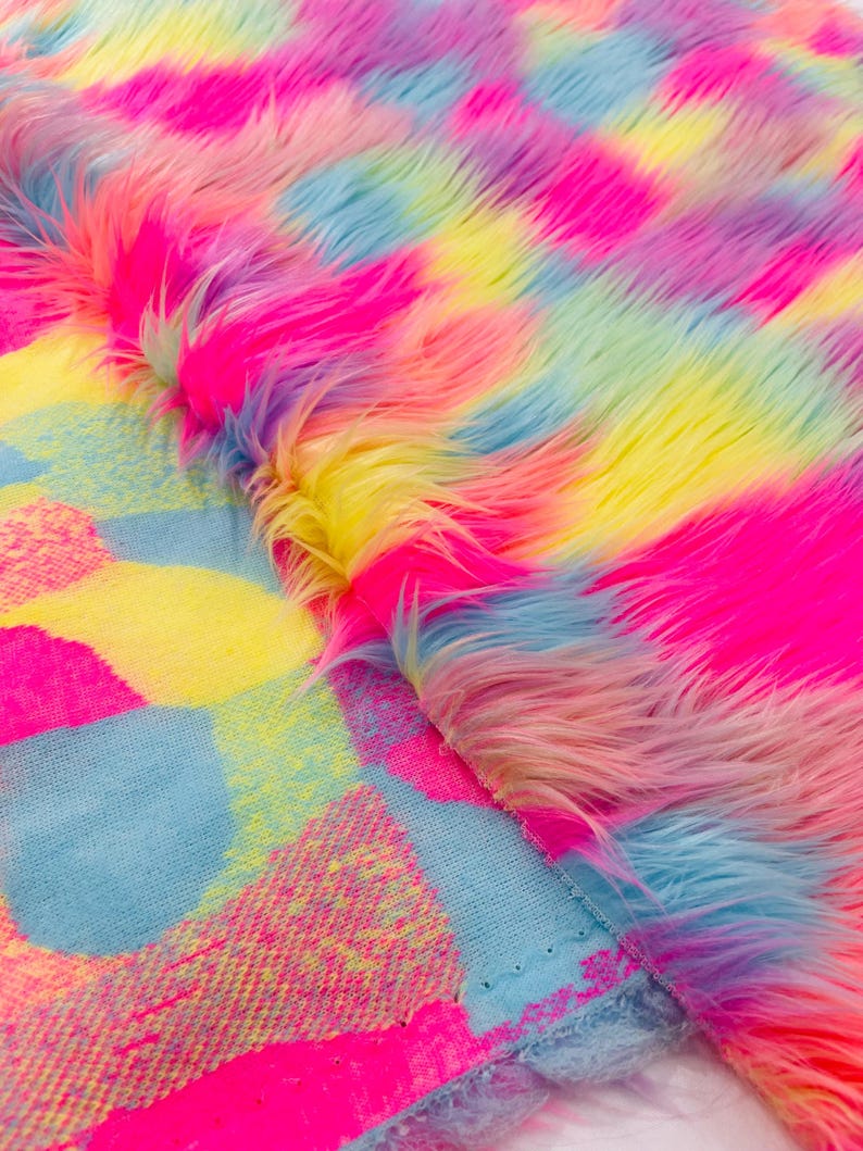 Shaggy Vegan Faux Fur Faux Fur Fabric - 58" Width, Color Options (1 Yard)