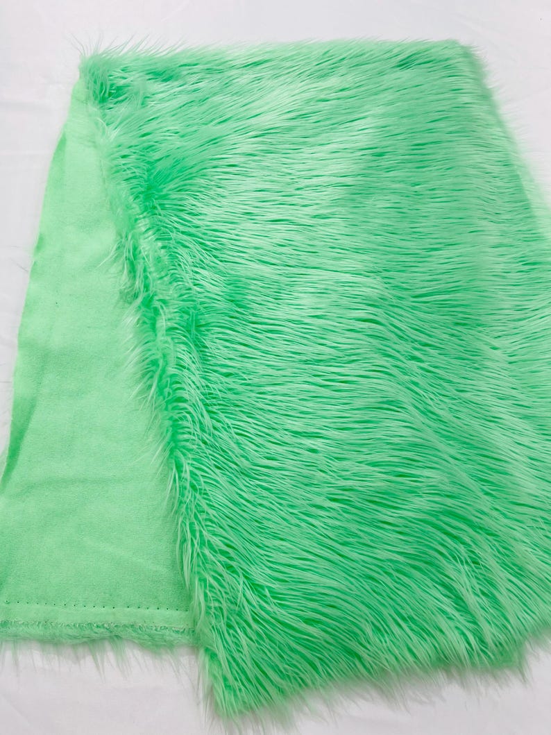 Shaggy Vegan Faux Fur Faux Fur Fabric - 58" Width, Color Options (1 Yard)