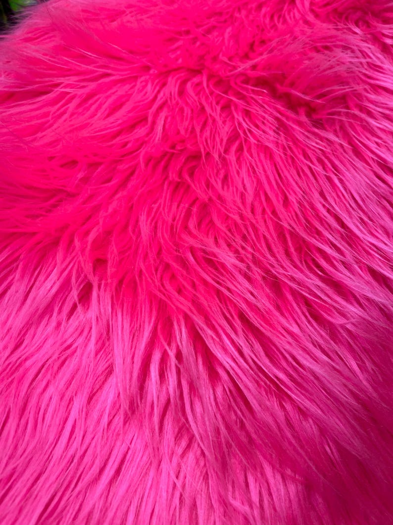 Shaggy Vegan Faux Fur Faux Fur Fabric - 58" Width, Color Options (1 Yard)
