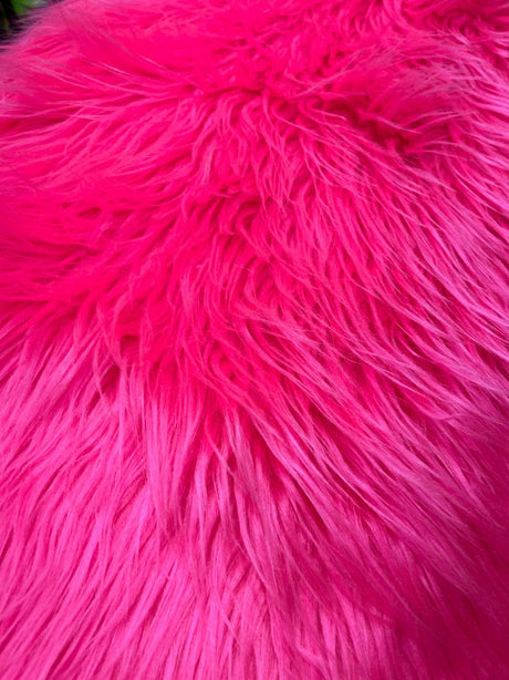 Shaggy Vegan Faux Fur Faux Fur Fabric - 58" Width, Color Options (1 Yard)