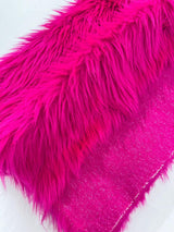 Shaggy Vegan Faux Fur Faux Fur Fabric - 58" Width, Color Options (1 Yard)