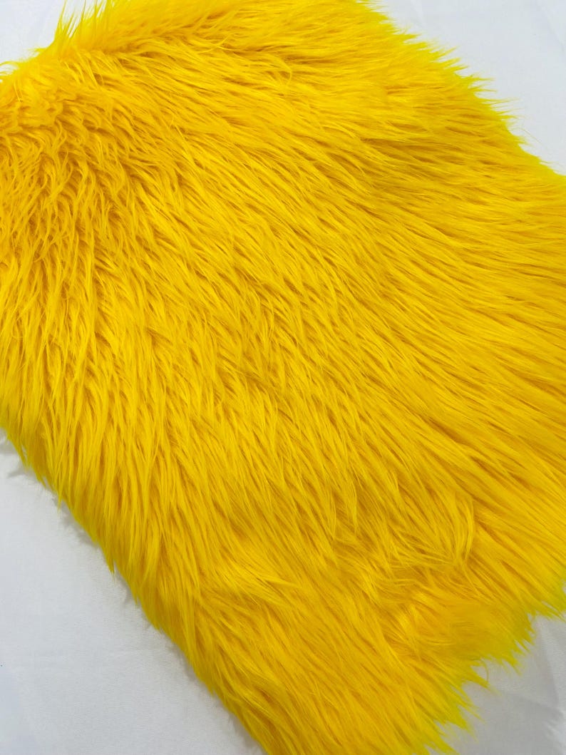Shaggy Vegan Faux Fur Faux Fur Fabric - 58" Width, Color Options (1 Yard)