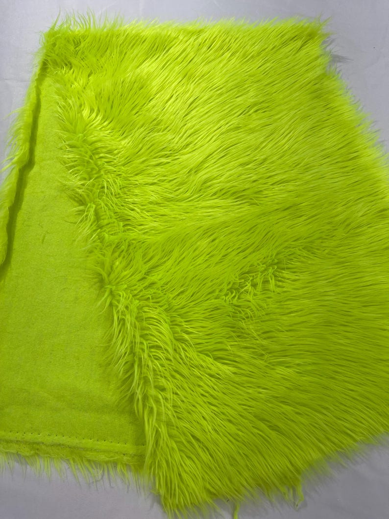 Shaggy Vegan Faux Fur Faux Fur Fabric - 58" Width, Color Options (1 Yard)