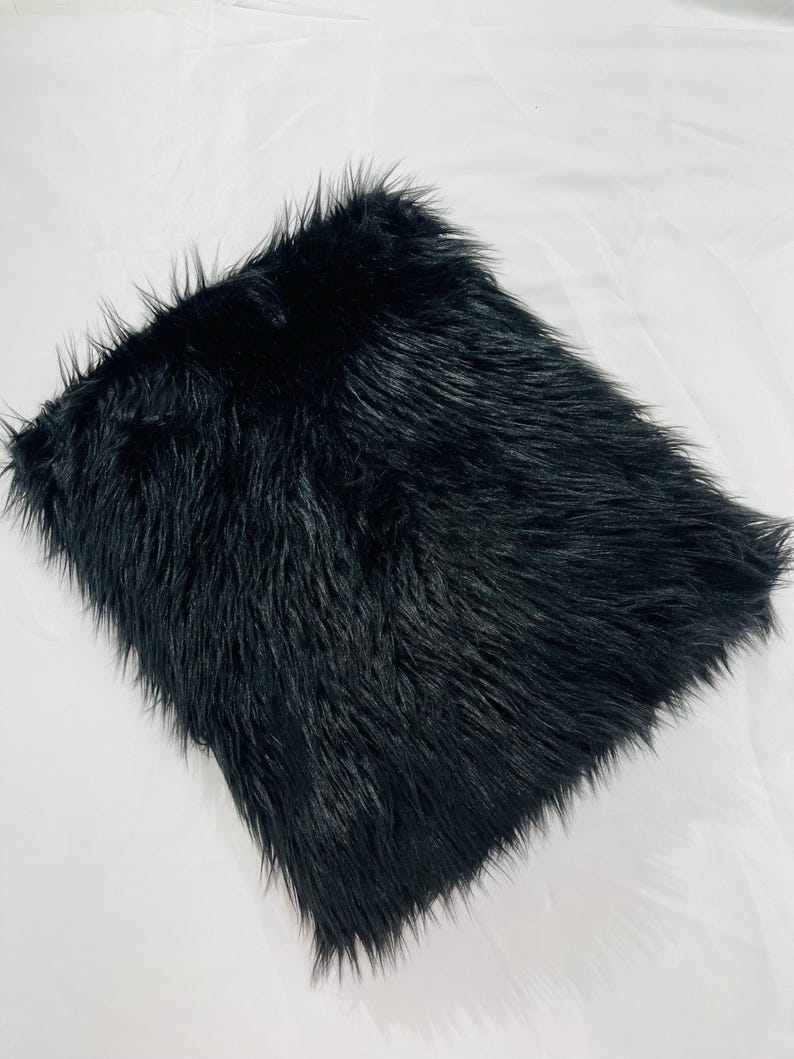 Shaggy Vegan Faux Fur Faux Fur Fabric - 58" Width, Color Options (1 Yard)