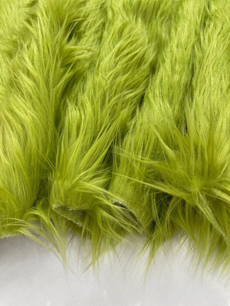 Shaggy Vegan Faux Fur Faux Fur Fabric - 58" Width, Color Options (1 Yard)