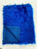 Shaggy Vegan Faux Fur Faux Fur Fabric - 58" Width, Color Options (1 Yard)