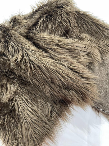 Shaggy Vegan Faux Fur Faux Fur Fabric - 58" Width, Color Options (1 Yard)
