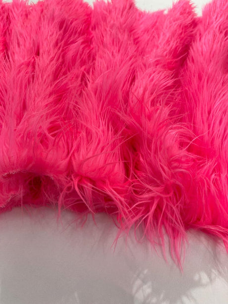 Shaggy Vegan Faux Fur Faux Fur Fabric - 58" Width, Color Options (1 Yard)