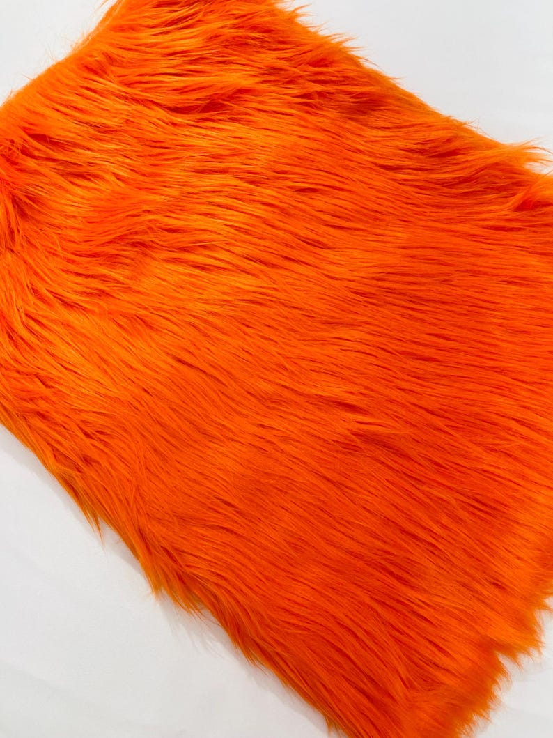 Shaggy Vegan Faux Fur Faux Fur Fabric - 58" Width, Color Options (1 Yard)