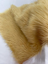 Shaggy Vegan Faux Fur Faux Fur Fabric - 58" Width, Color Options (1 Yard)