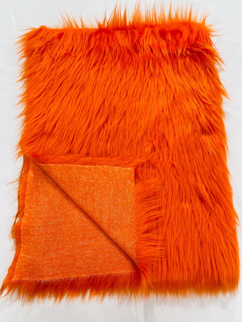 Shaggy Vegan Faux Fur Faux Fur Fabric - 58" Width, Color Options (1 Yard)