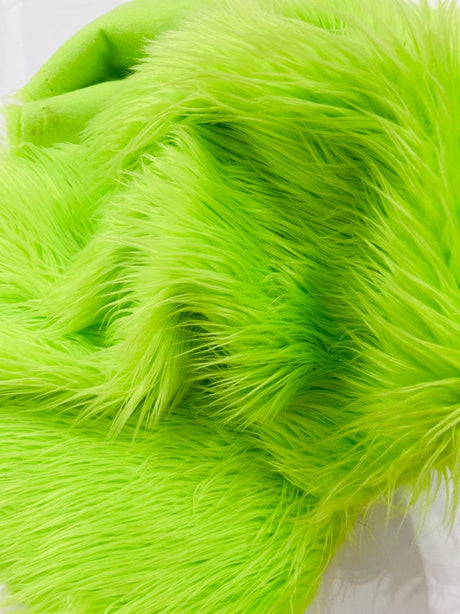 Shaggy Vegan Faux Fur Faux Fur Fabric - 58" Width, Color Options (1 Yard)