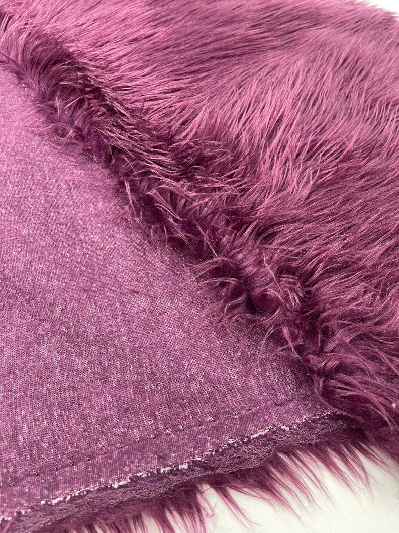 Shaggy Vegan Faux Fur Faux Fur Fabric - 58" Width, Color Options (1 Yard)