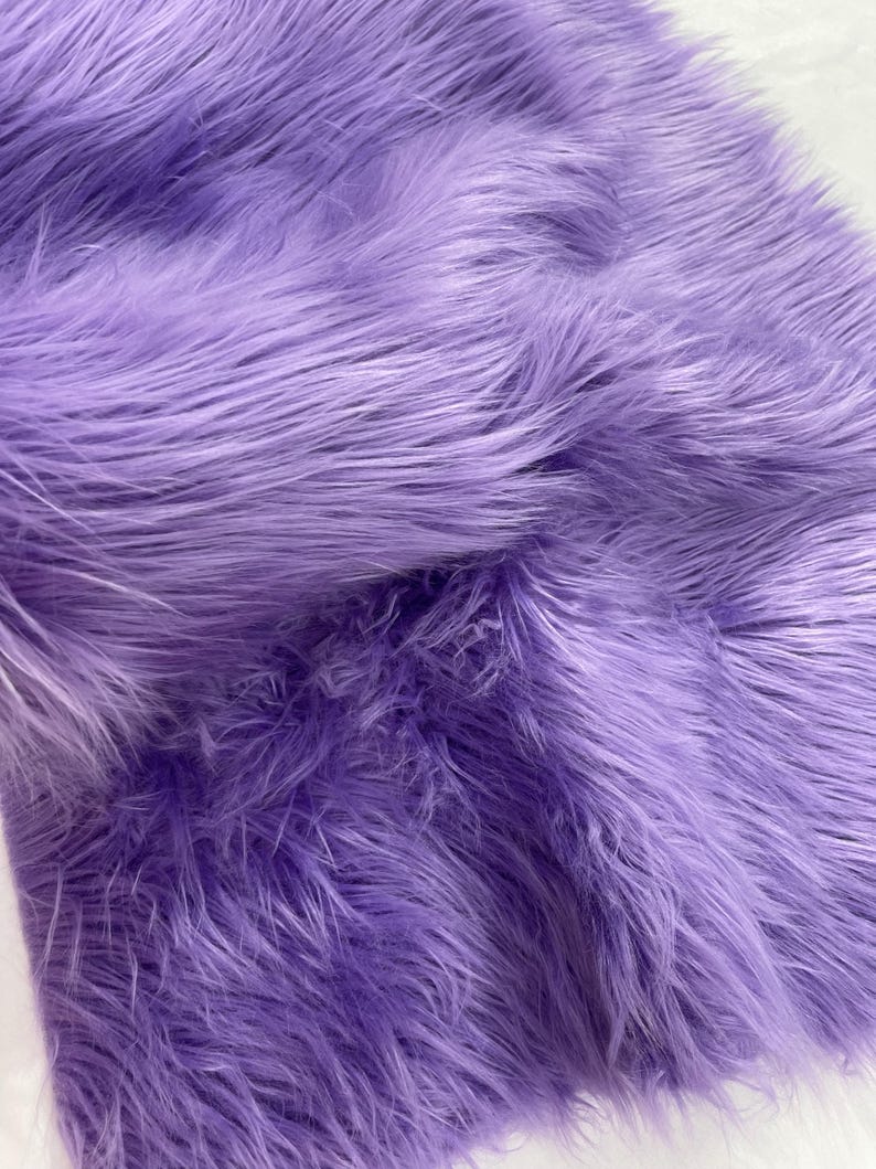 Shaggy Vegan Faux Fur Faux Fur Fabric - 58" Width, Color Options (1 Yard)