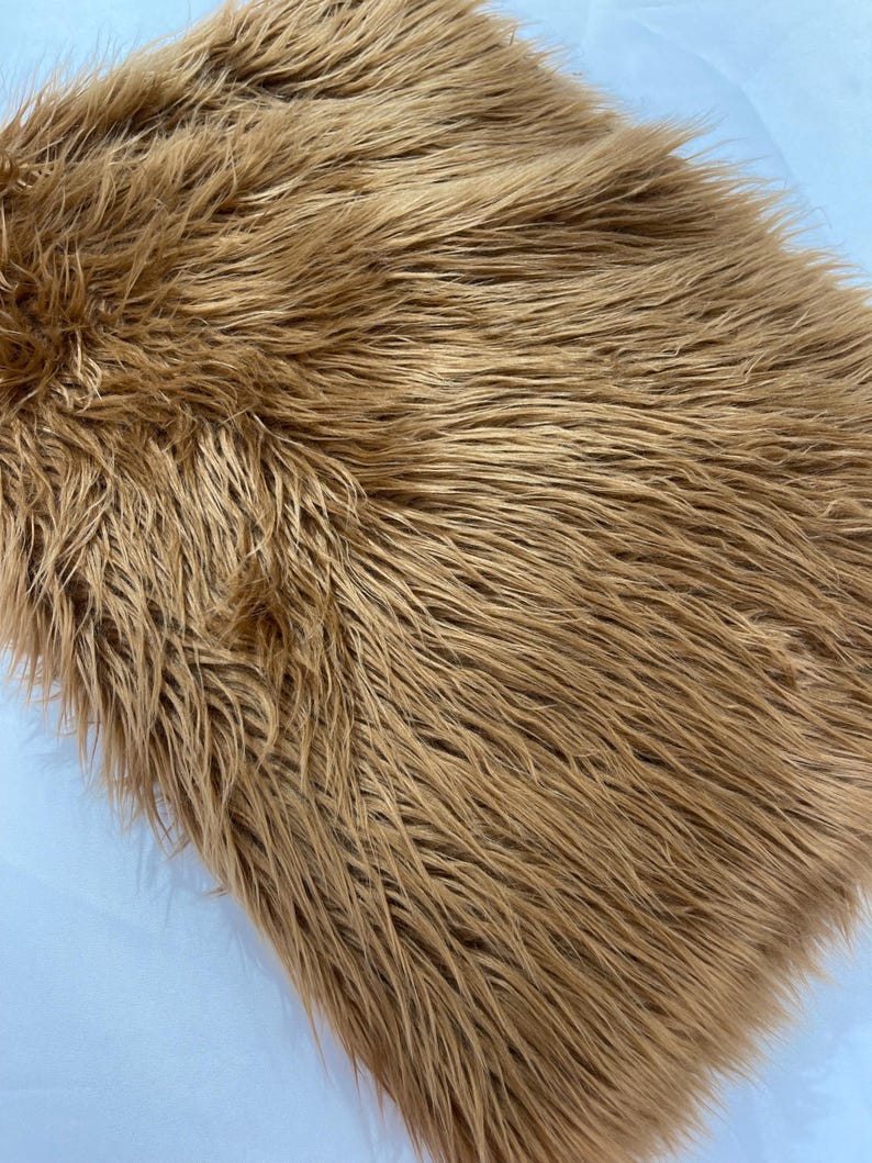 Shaggy Vegan Faux Fur Faux Fur Fabric - 58" Width, Color Options (1 Yard)
