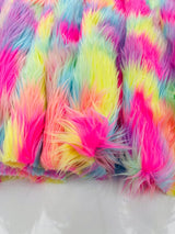 Shaggy Vegan Faux Fur Faux Fur Fabric - 58" Width, Color Options (1 Yard)